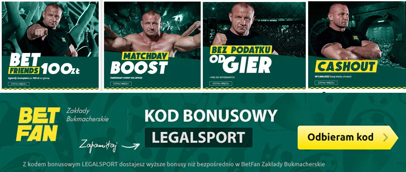 Promocje bukmacherskie dla regularnych typerów z kodem promo VIP w BETFAN online