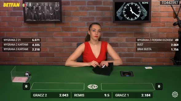 BETFAN online - zakłady wzajemne na blackjacka