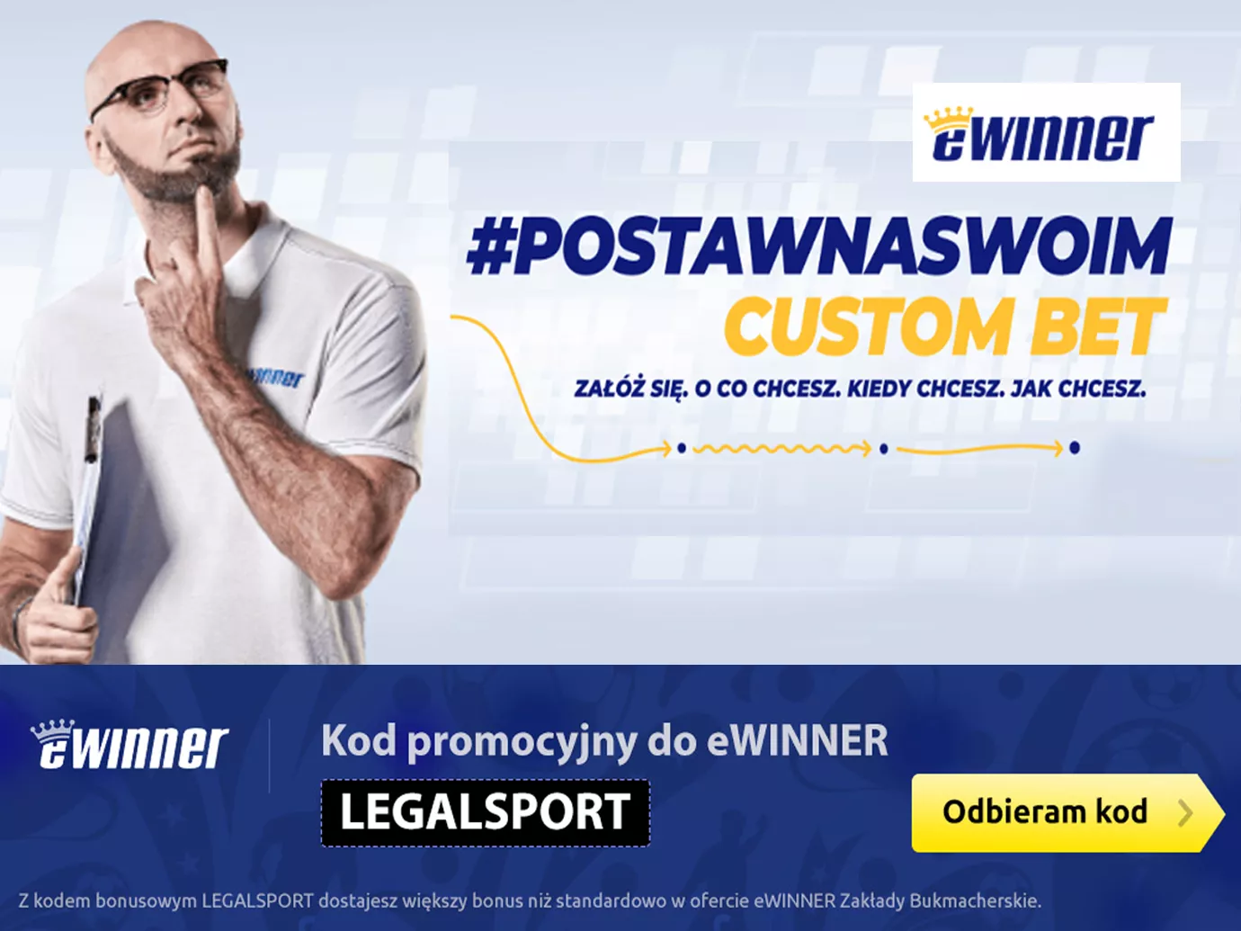 eWinner Custom BET - własne zakłady graczy