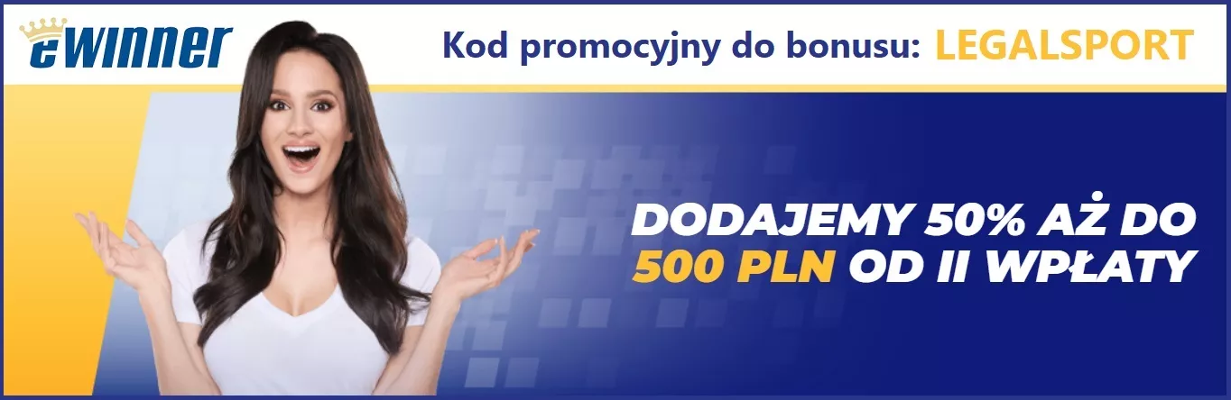 Bonus na start dla nowych klientów w eWinner Zakłady Bukmacherskie