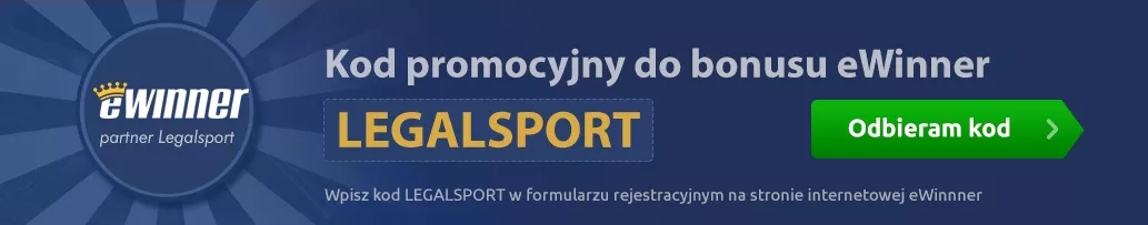 Polecający kod afiliacyjny do bukmachera eWinner. Za kod do zgarnięcia jest wyższy bonus rejestracyjny online