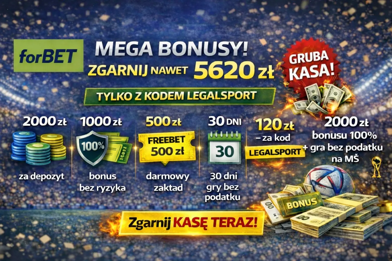 forBET bonus 5620 zł. VIP Pakiet forBET