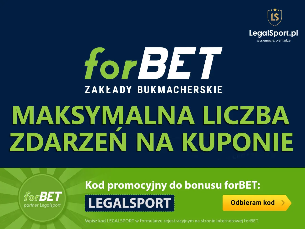 ForBET – maksymalna liczba zdarzeń na kuponie