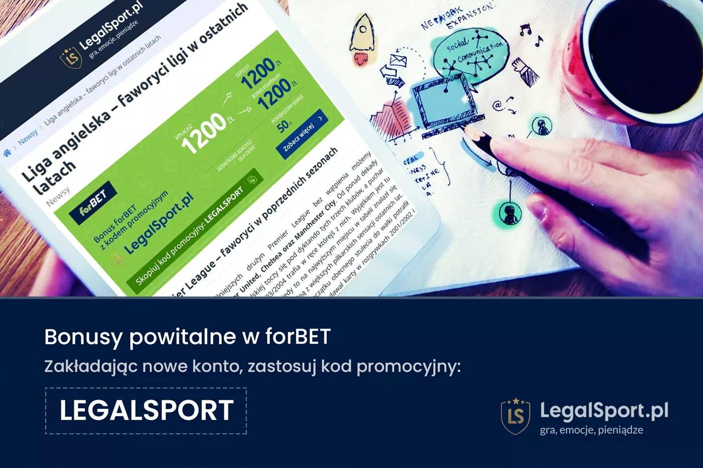 Bonus powitalny z kodem promocyjnym w forBET Zakłady Bukmacherskie - zdjęcie do tekstu