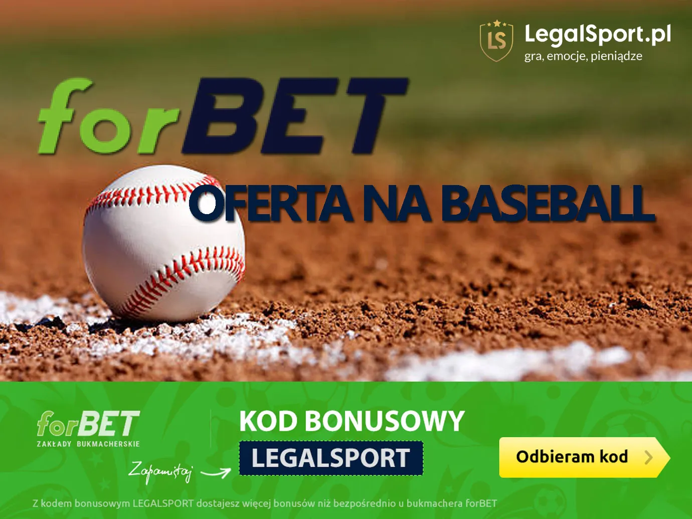 Oferta na baseball w forBET