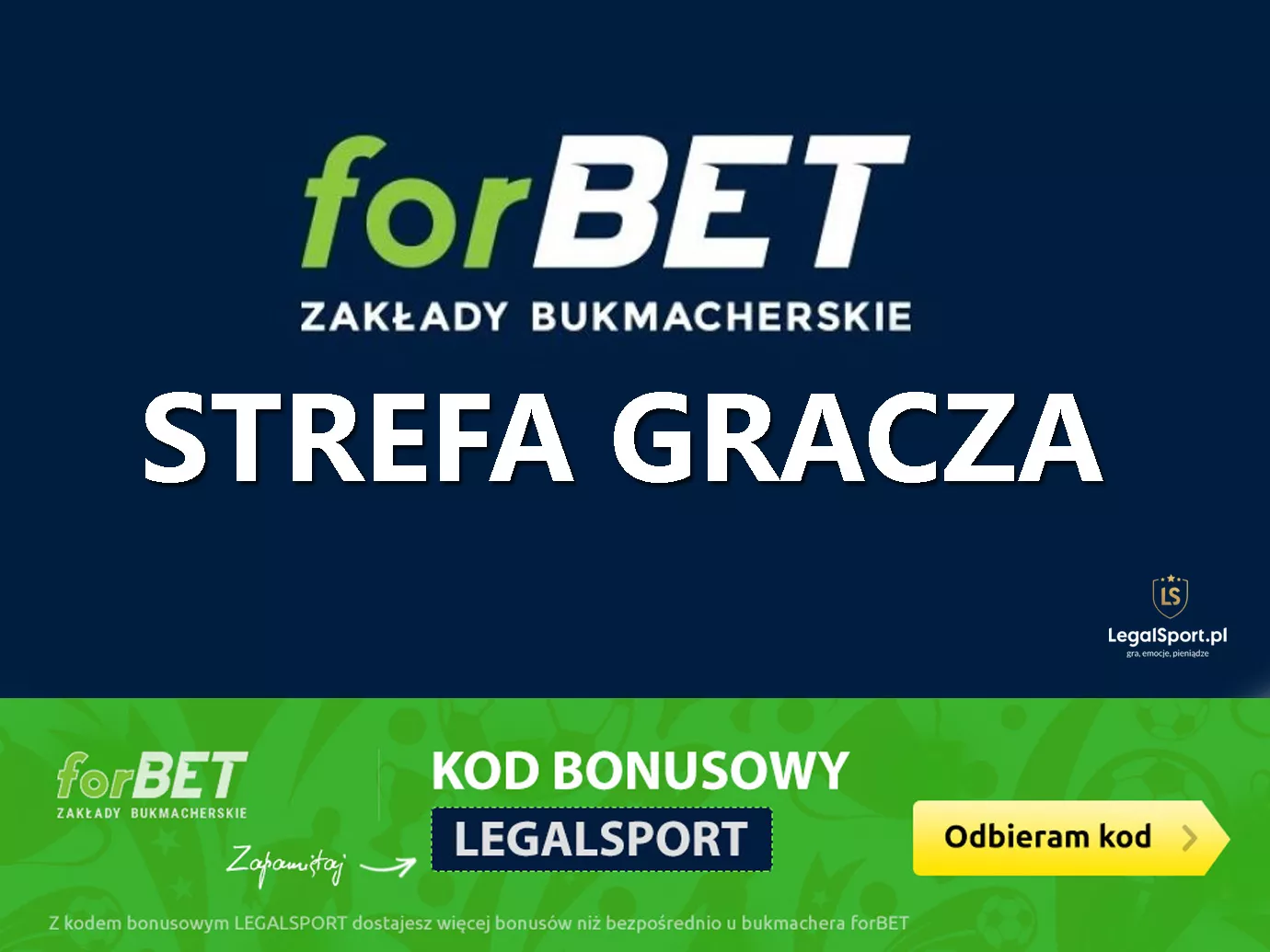 forBET Strefa Gracza - specjalne akcje, bonusy i promocje dla typerów