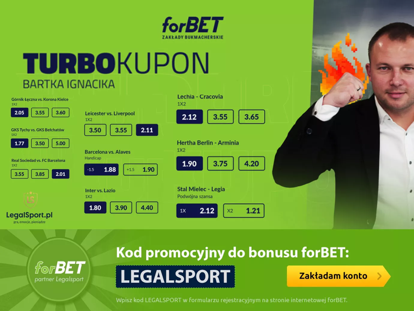 TurboKupon z mega kursami w forBET