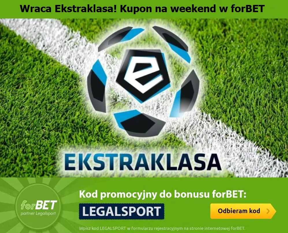 Kupon na weekend w forBET złożony w całości z polskiej ligi