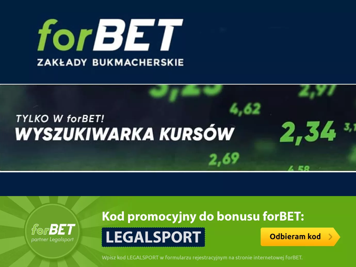 Wyszukiwarka kursów forBET