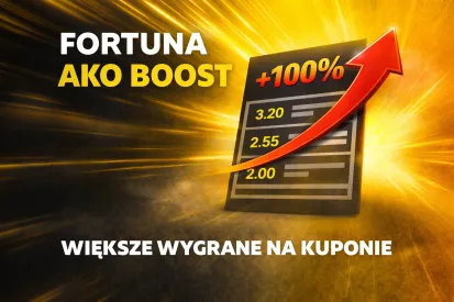 Fortuna AKO Boost - jak zwiększyć wygraną nawet o 100%?