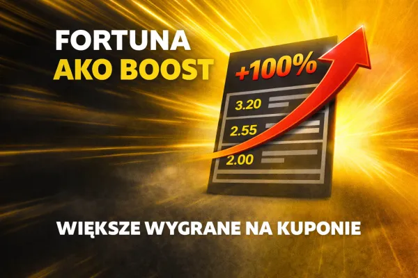 Fortuna AKO Boost - jak zwiększyć wygraną nawet o 100%?