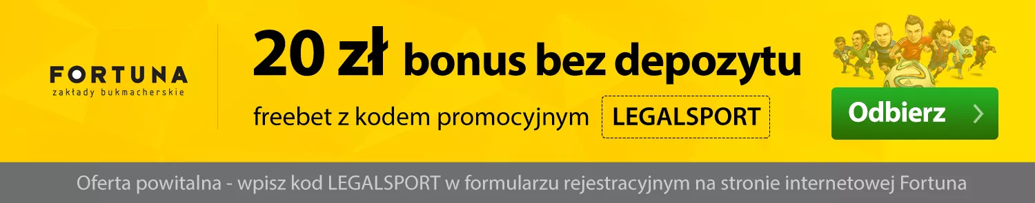 Freebet na piłkę nożną od Fortuny Zakłady Bukmacherskie: darmowy bonus dostępny po rejestracji z kodem