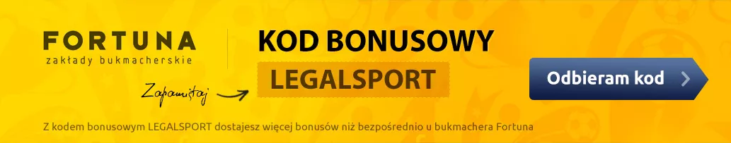 Kod bonusowy i promocyjny do bukmachera Fortuna
