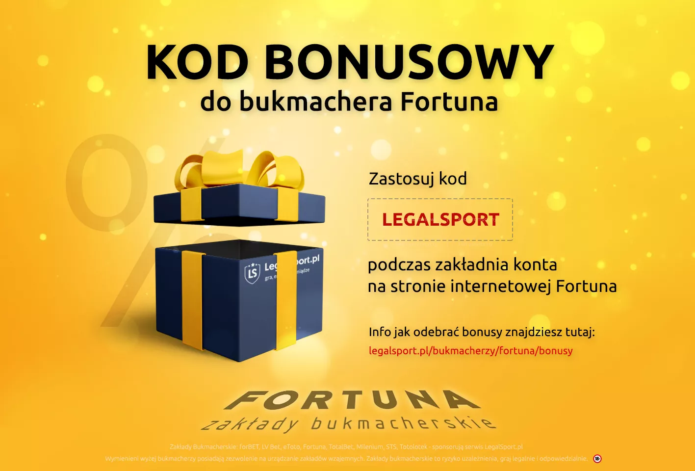 Kod bonusowy Fortuna na wrzesień 2022