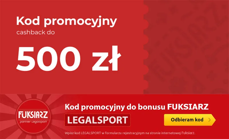 Fuksiarz kod promocyjny | marzec 2024