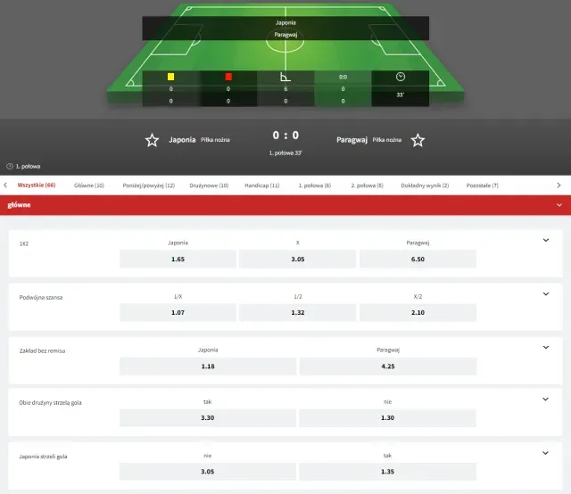 Oferta zakładów online w wersji na żywo - LIVE w Fuksiarz Zakłady Bukmacherskie