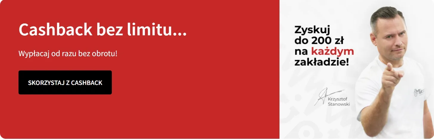 Cashback bez limitu w Fuksiarzu - czy warto regularnie odbierać zwroty na konto?