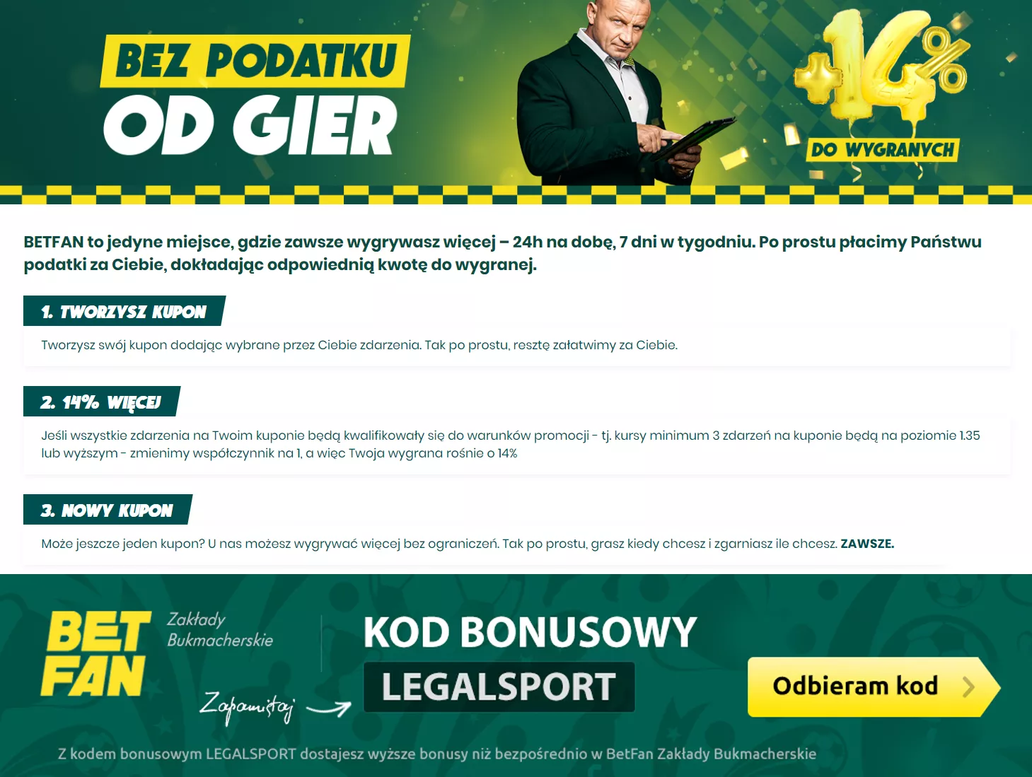 Instrukcja jak grać bez podatku od gier