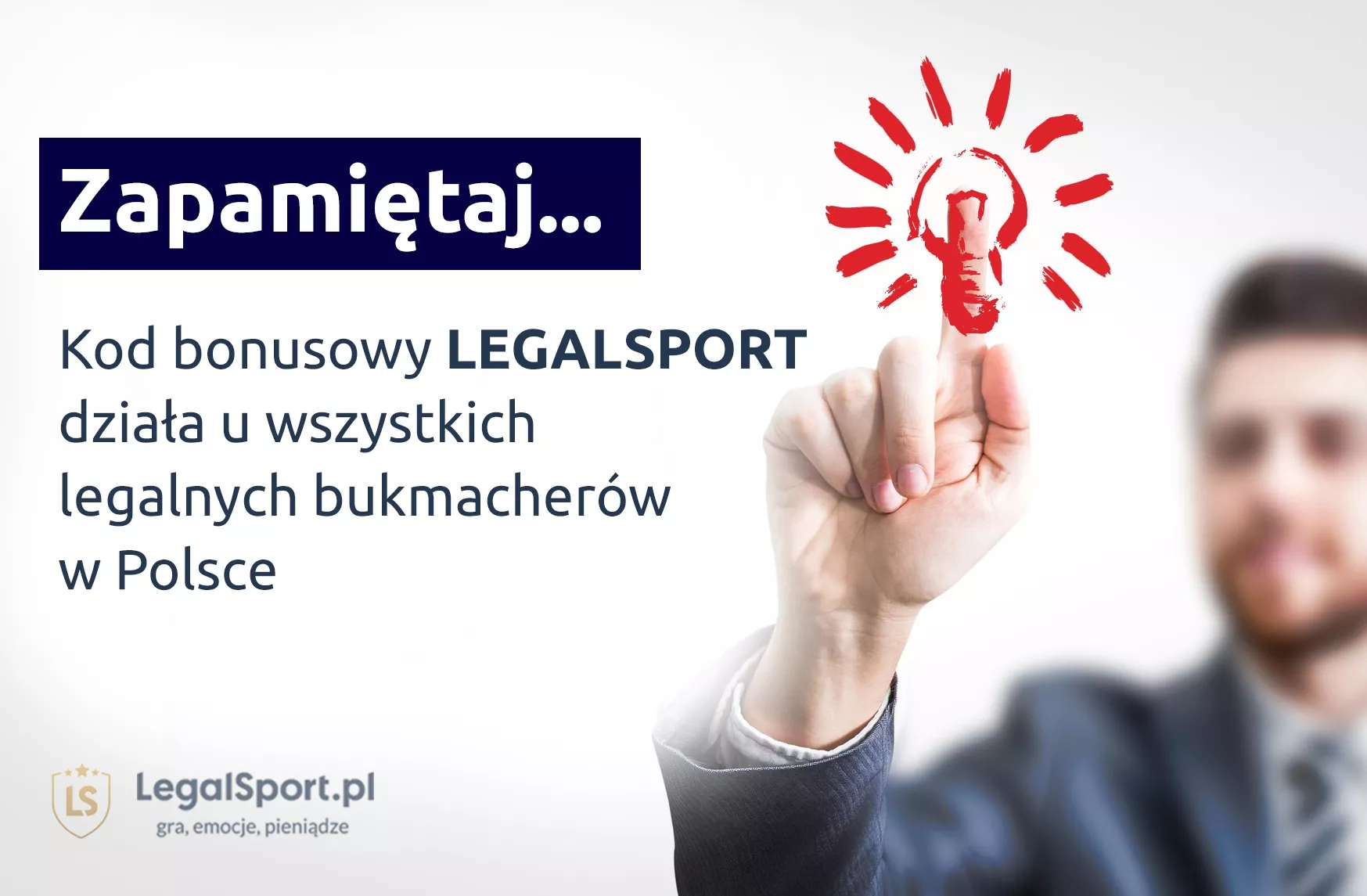 Ważna informacja - zapamietaj kod promocyjny do legalnych bukmacherów