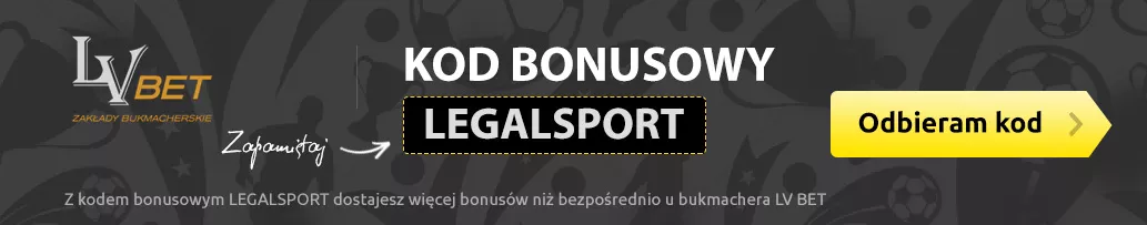 Kod bonusowy LEGALSPORT do buka LVBET - infografika
