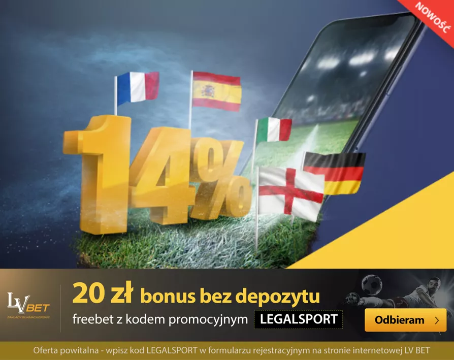 Topowe ligi europejskie w LVBET: wygrywaj 14% więcej w aplikacji mobilnej