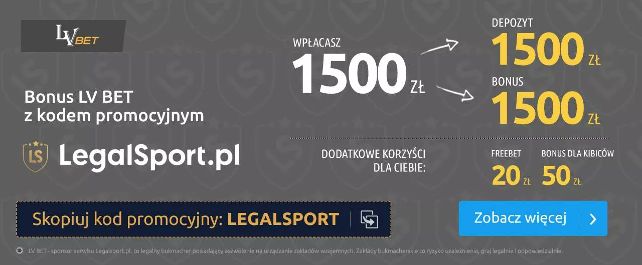 Do odbioru nawet 1 520 zł na start z kodem bonusowym w LV BET
