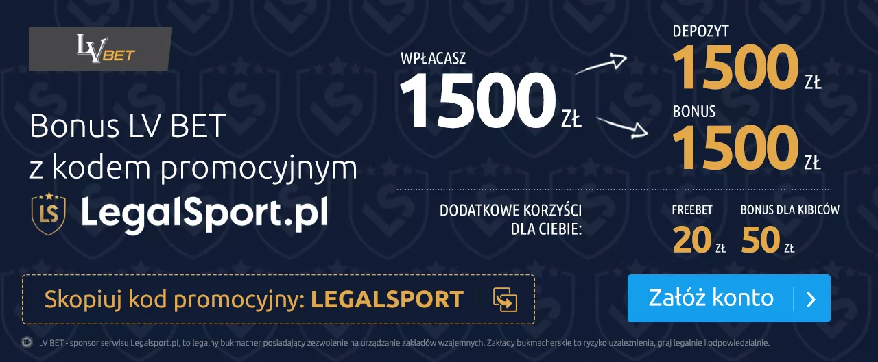 LVBET - bonus powitalny z kodem promocyjnym - infografika