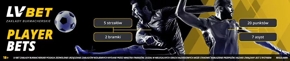 Player Bets - zakłady indywidualne na zawodników w LVBET