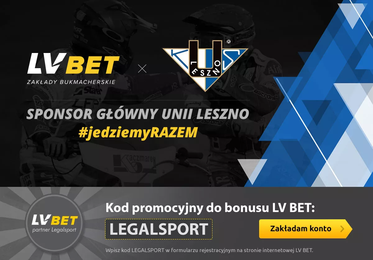Unia Leszno - sponsoring LVBET + bonus dla kibica