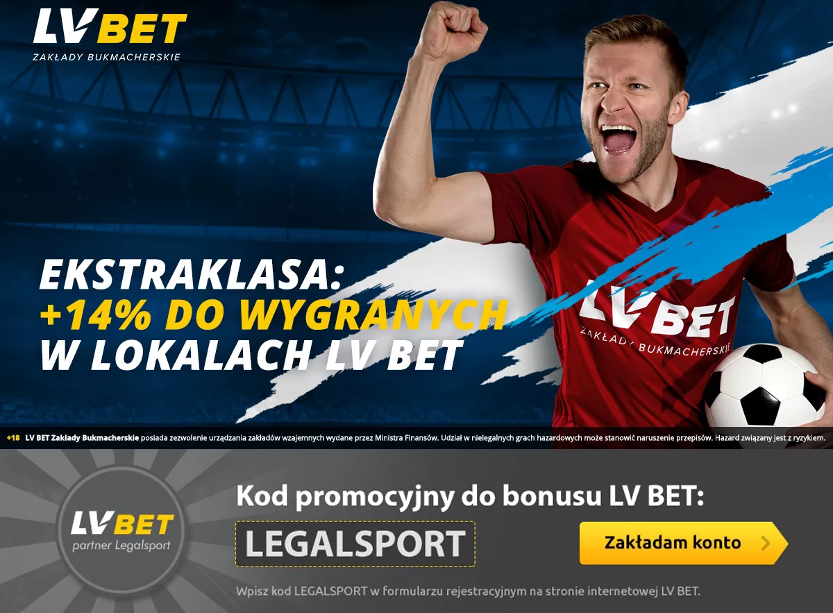 LV BET bez podatku - zakłady bukmacherskie z wygranymi +14%