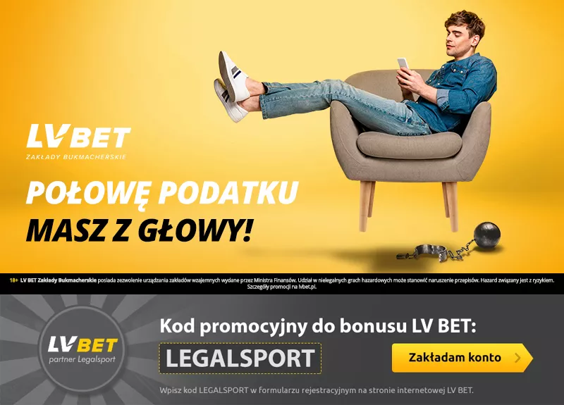 Bez podatku od gier w LVBET Zakłady Bukmacherskie. Bonus 1590 zł za kod promocyjny.