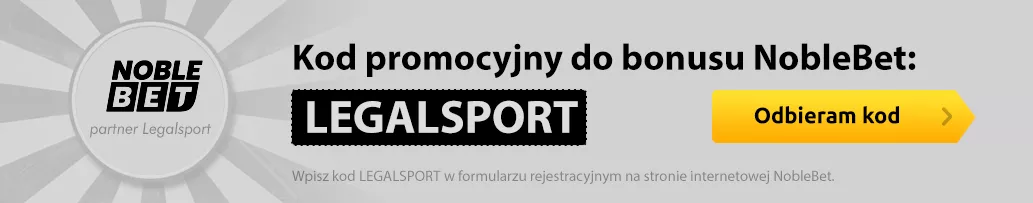 Kod bonusowy do bonusu startowego od Noblebet Zakłady Bukmacherskie