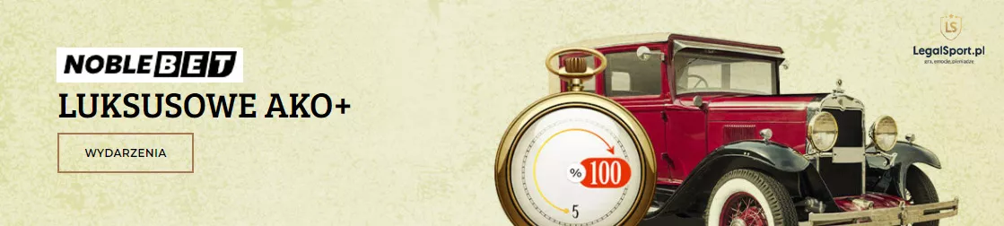 Luksusowe AKO w Noblebet - wyższe kursy na kuponach bukmacherskich w Noblebet