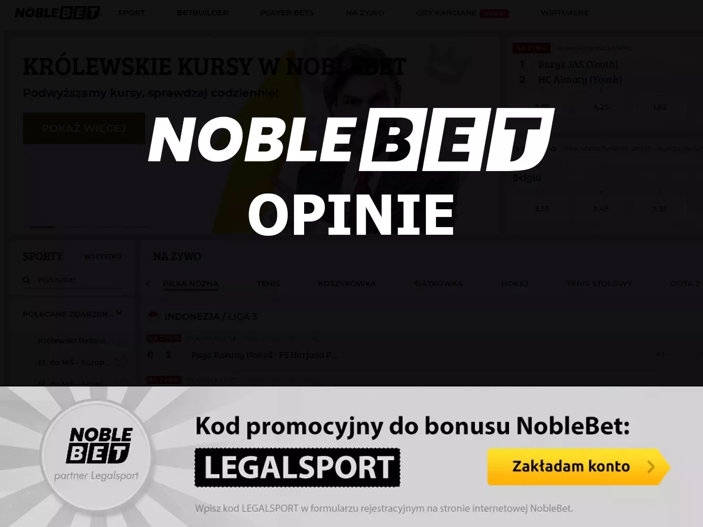 Opinie Noblebet - dlaczego warto rejestrować się w Noblebet Zakłady Bukmacherskie