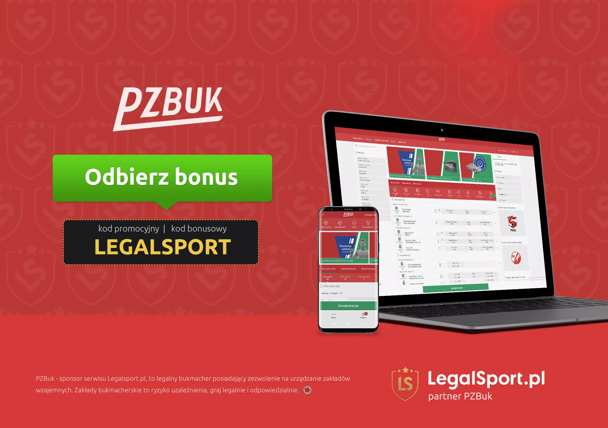 Kod bonusowy do bukmachera PZBuk