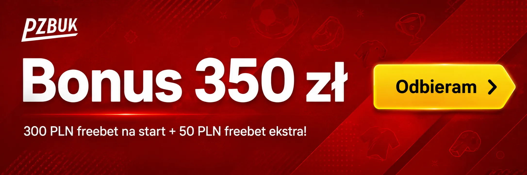 Bonus u bukmachera PZBuk na start dla nowych graczy