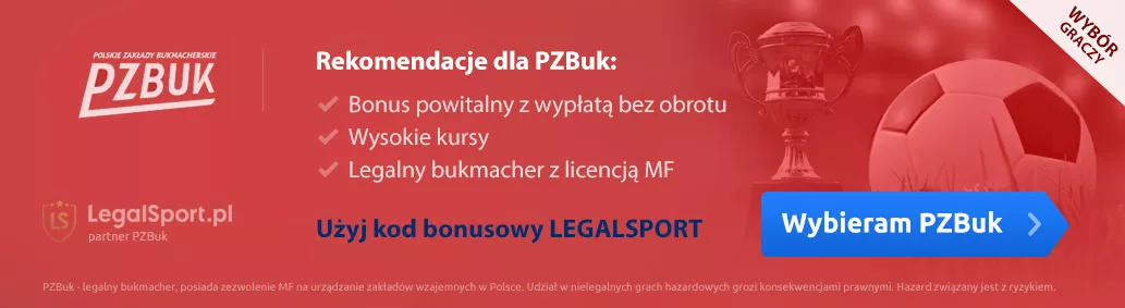 Baner przedstawiający korzyści związane z rejestracją nowego konta bukamcherskiego w Polskie Zakłady Bukmacherskie