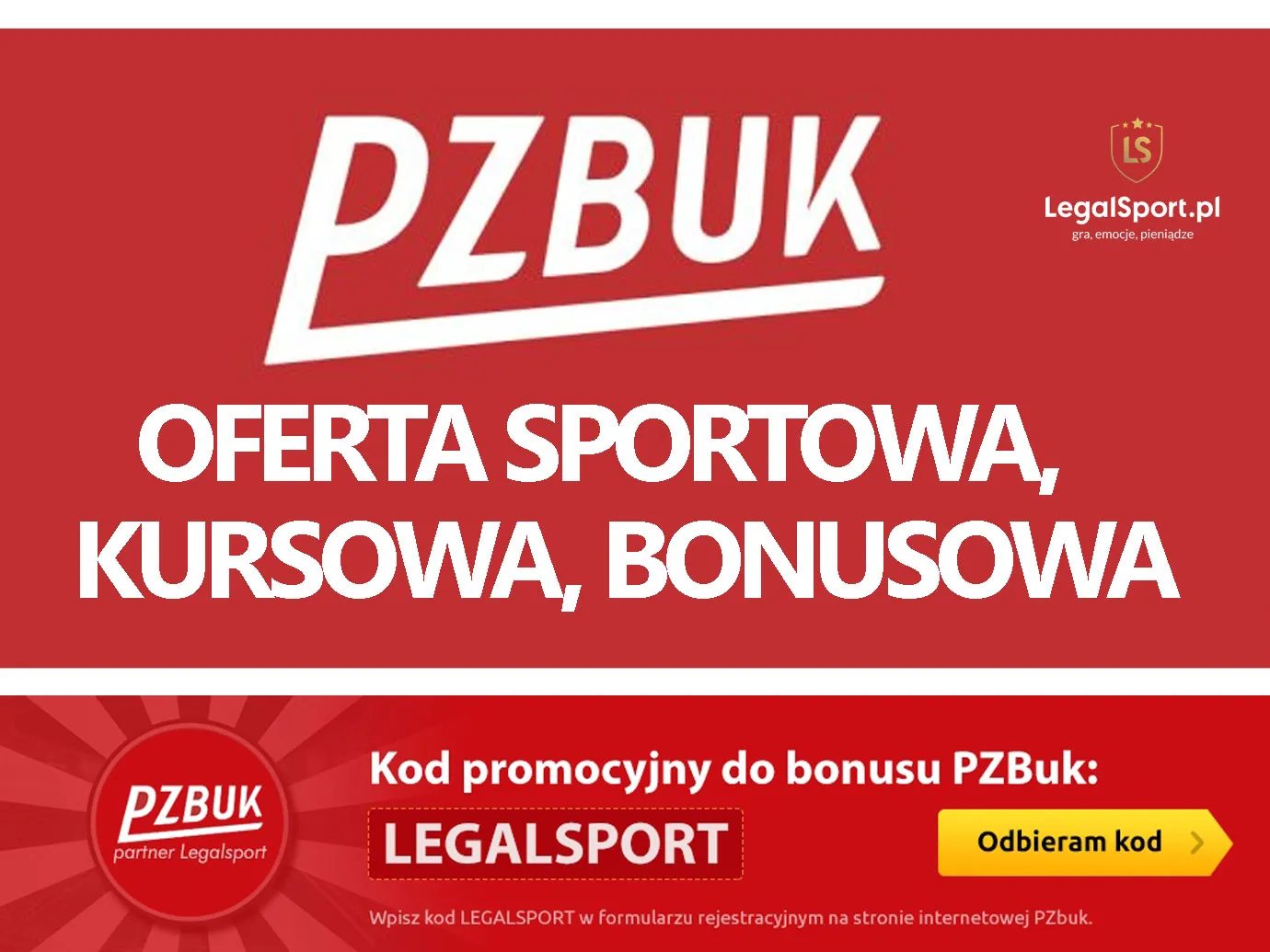 Oferta bukmacherska i bonusowa w PZBuk online