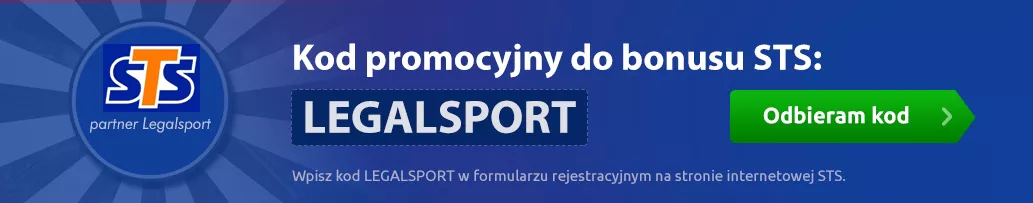 Kod promocyjny LEGALSPORT do legalnego bukmachera STS