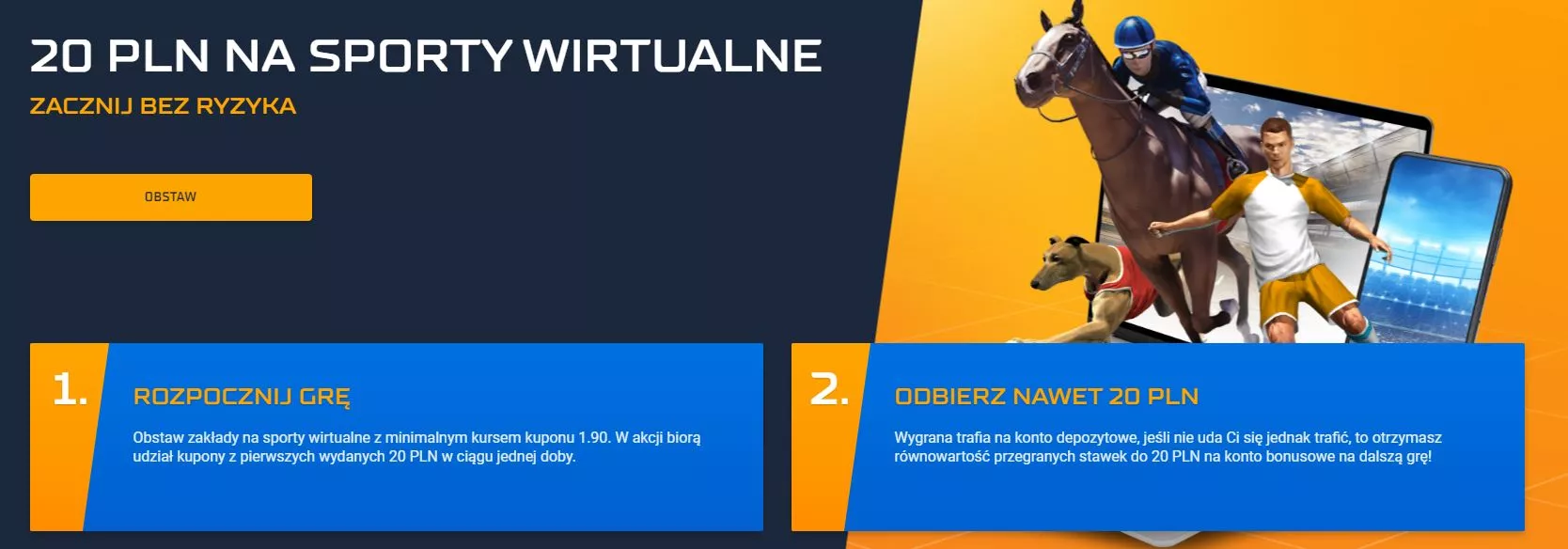 Bonus na sporty wirtualne bez ryzyka w STS
