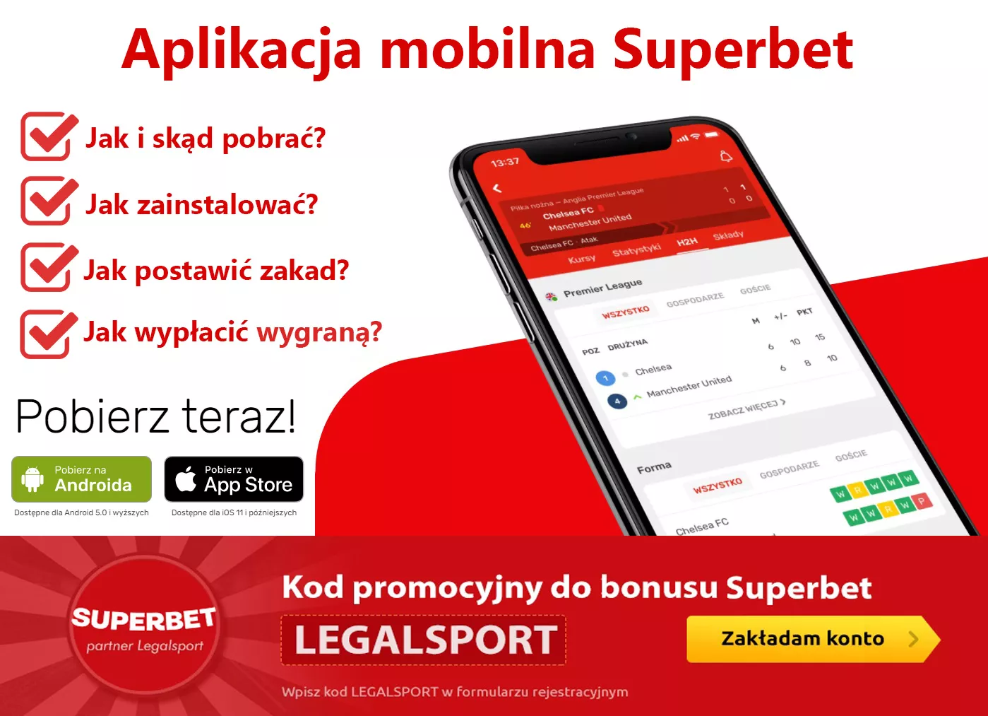 Aplikacja mobilna Superbet