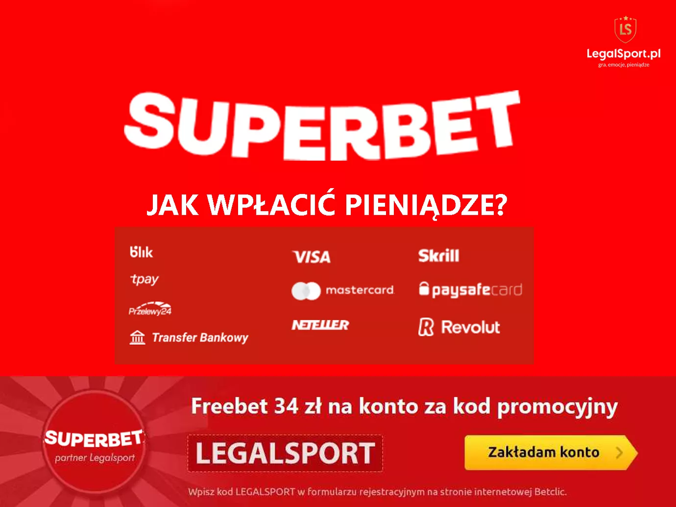 Jak wpłacić pieniądze do Superbet