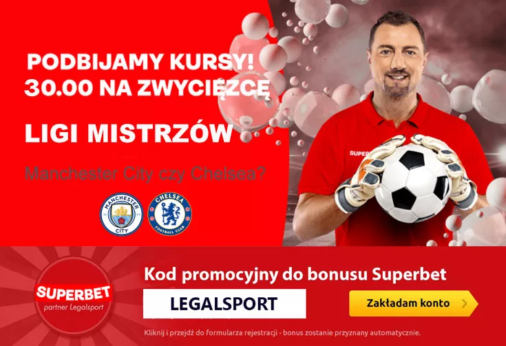 Kurs 30.00 na finał Ligi Mistrzów