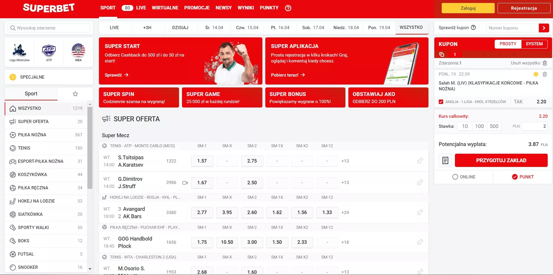 Opinie do strony internetowej Superbet Zakłady Bukmacherskie