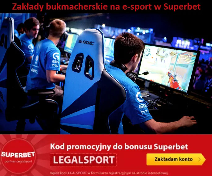 Zakłady bukmacherskie na esport w Superbet 