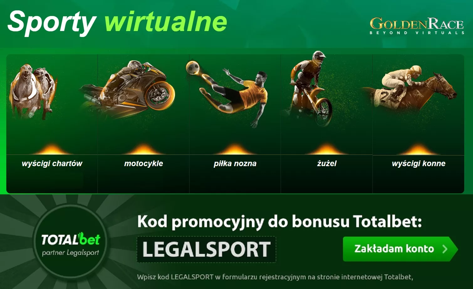 Totalbet Zakłady Bukmacherskie - zakłady na sporty wirtualne (kursy, typy, bonusy)