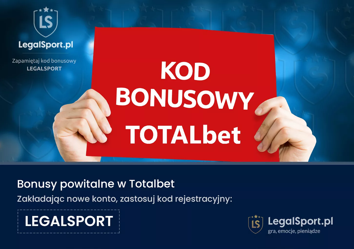 Bonus powitalny z kodem w TOTALbet Zakłady Bukmacherskie