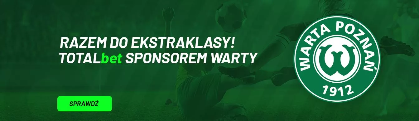 TOTALbet wspiera finansowo piłkarzy Warty Poznań