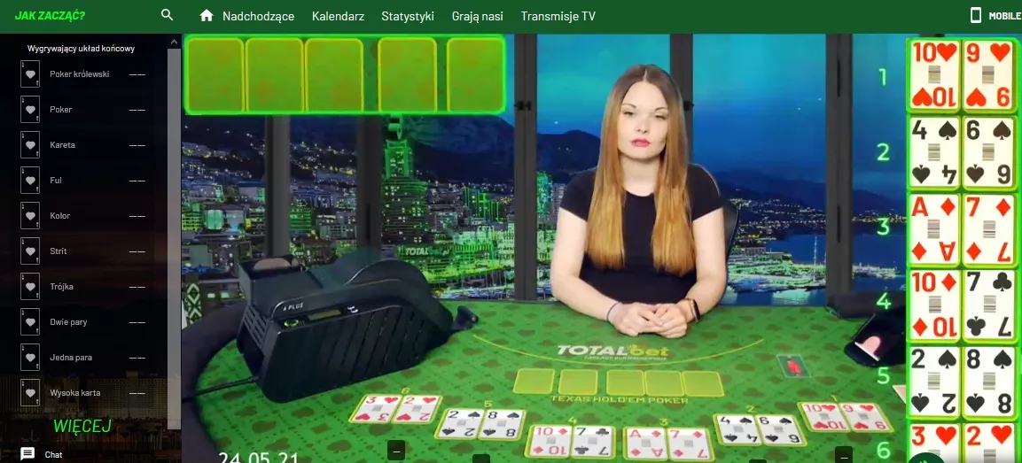 TOTALbet online  - typy na pokera