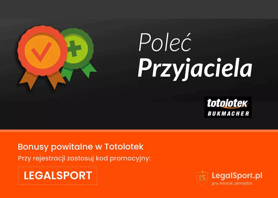 Bonus 70 zł w promocji Totolotek - Poleć przyjaciela